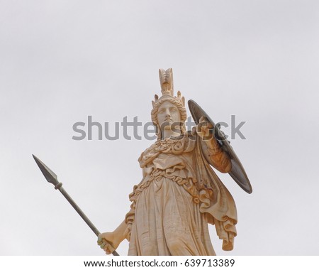 Athena the ancient greek goddess of knowledge and wisdom