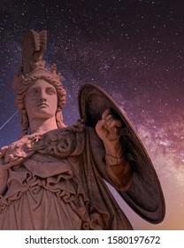 Athena Ancient Greek Goddess Statue Under Stock Photo (edit Now) 1580197672