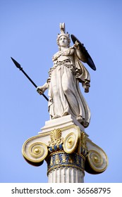 Athena in front of the Academy of Athens