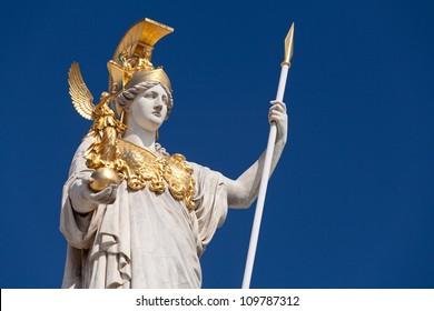 Athena, goddess of greek mythology, symbol for law and justice