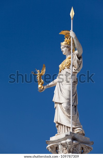 Athena Goddess Greek Mythology Symbol Law Stock Photo Edit Now