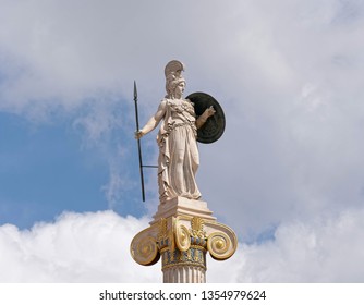 Athena Marble Statue Ancient Greek Goddess Stock Photo 1354979624 ...