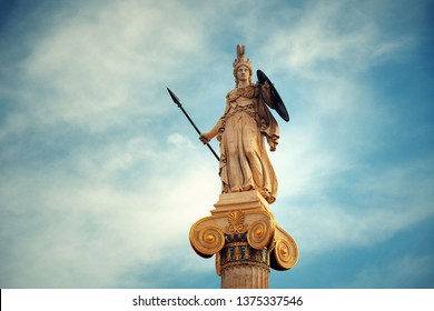 Athena statue in Athens, Greece. 