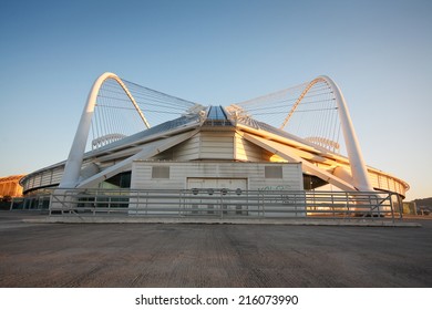 Athens, Greece - February 18 2014: The Olympic Velodrome Stadium In Athens.