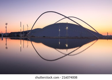 Athens, Greece - February 18 2014: The Olympic Velodrome Stadium In Athens.