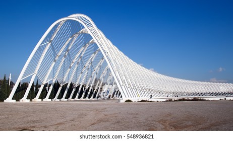 ATHENS, GREECE - JANUARY 2, 2017: The Olympic Plaza Arch