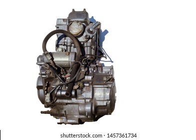 Athens Greece - July 21 2019: Yamaha XT 660 X Used Engine Isolate, Front View