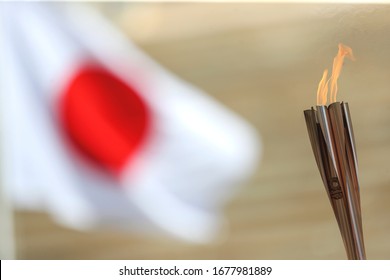 Athens, Greece - March 19, 2020: Olympic Flame Handover Ceremony For The Tokyo 2020 Summer Olympic Games At The Panathenaic Kallimarmaro Stadium