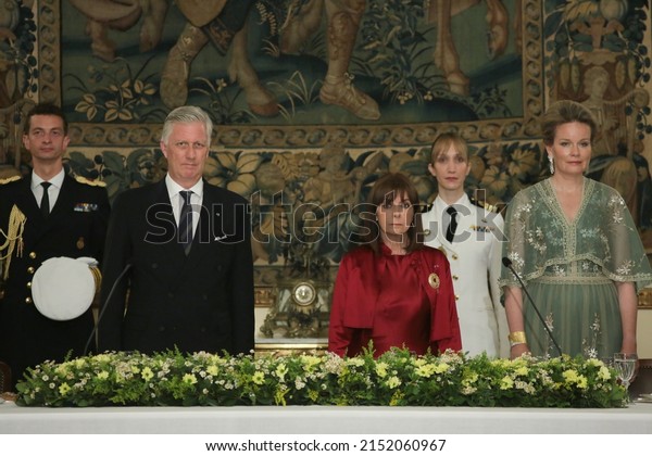 Athens Greece May 2, 2022 -\
Official Visit of King Philippe of the Belgians and Queen\
Mathilde