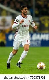 Athens, Greece - November 2, 2017: Player Of Milan Mateo Musacchio During The UEFA Europa League Game Between AEK FC Vs AC Milan At OAKA Spiros Louis Stadium