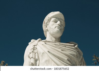 Athens, Greece, Statue Of Pericles, General Of Athens During Its Golden Age, October 9 2020.