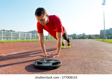 Athlete doing Push-ups