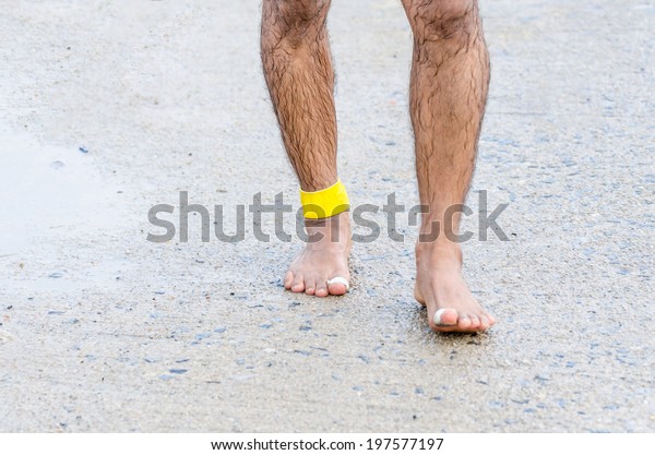 without shoes running