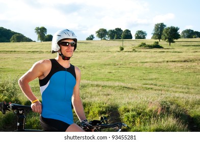 athletic boy posing