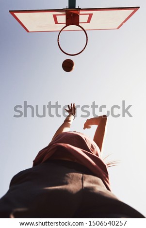 Similar – Young teenage girl blowing pink bubble gum