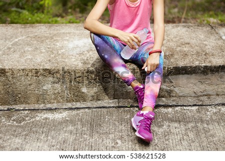 Similar – Image, Stock Photo young beautiful athletic girl with muscles
