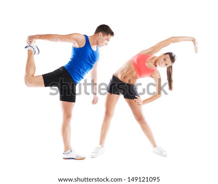 Image, Stock Photo young beautiful athletic girl with muscles