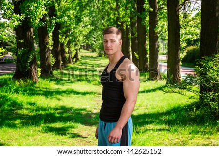 Athletic young man