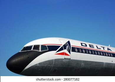 ATLANTA, GA -9 MAY 2015- Planes On Exhibit At The Delta Flight Museum, Located At The Hartsfield-Jackson Atlanta International Airport (ATL).