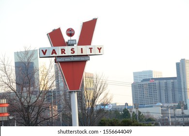 Atlanta GA, USA July 15, 2016: Varsity Popular Hot Dog/Hamburger Eatery In Atlanta's Midtown District.