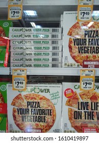 Atlanta, GA / USA - September 24th 2019: Cauliflower Pizza Crust By Caulipower Sold At Sprouts Farmers Market Is Great For The Trendy Keto Diet And Low Carb Lifestyle. Found In The Frozen Food Section