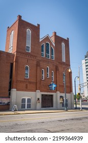 Atlanta, Georgia -2022: Martin Luther King Jr. National Historical Park. Historic Ebenezer Baptist Church, Heritage Sanctuary. Church Was Spiritual Home Of King Family Where MLK Was Ordained Pastor. 