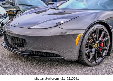 ATLANTA, GEORGIA - December 5, 2021: Caffeine and Octane is a nationally recognized car show held monthly, displaying hundreds of classic and muscle cars at Perimeter Mall.