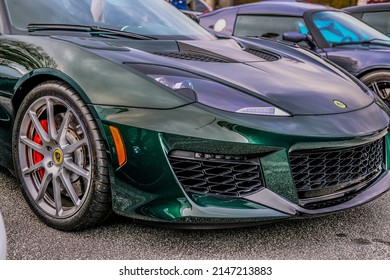 ATLANTA, GEORGIA - December 5, 2021: Caffeine and Octane is a nationally recognized car show held monthly, displaying hundreds of classic and muscle cars at Perimeter Mall.