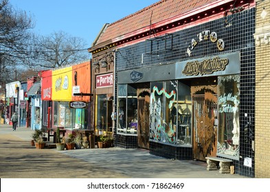 ATLANTA, GEORGIA - FEBRUARY 23: Little Five Points, An Artistic Community Revitalized By Urban Pioneers February 23, 2011 In Atlanta, Georgia.