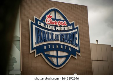 Atlanta, Georgia - February 6, 2020: Chick FIl A College Football Hall Of Fame Logo