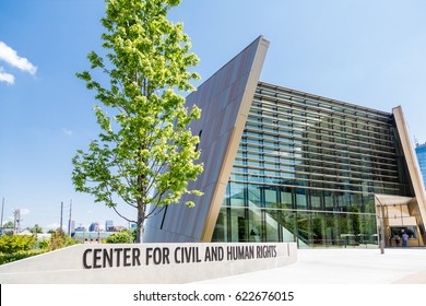 ATLANTA, GEORGIA - May 3, 2015: The National Center For Civil And Human Rights Was Begun In Atlanta In 2012 By The Wives Of Joseph Lowery And Ralph David Abernathy.