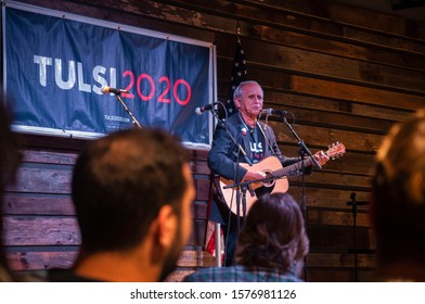 Atlanta, Georgia / United States - November 20 2019: Tulsi Gabbard Debate Watch Party