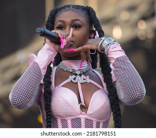 Atlanta, Georgia USA - July 16 2022: Kali Performing At Hot 107.9 ATL Birthday Bash 2022 
