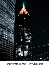 Atlanta, Georgia / USA - March 21 2019 : Bank Of America Plaza During Night 