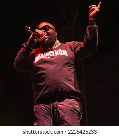 Atlanta, Georgia USA - October 8 2022: Rick Ross Performing At One MusicFest 2022