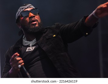 Atlanta, Georgia USA - October 8 2022: Jeezy Performing At One MusicFest 2022