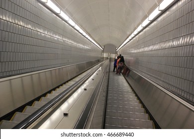 Atlanta Metro Train Underground Stairs