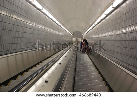 Similar – Turnpike Lane Escalator