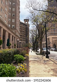 Atlanta Midtown, Peachtree Street, Spring Time, Vertical