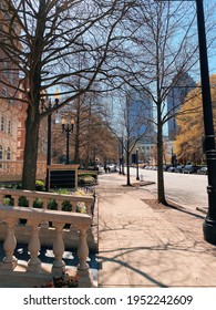 Atlanta Midtown, Peachtree Street, Spring Time, Vertical