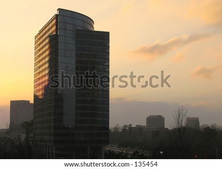 Atlanta at sunset