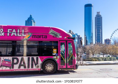 ATLANTA, USA - JAN 17TH 2021: Marta, Ground Transportation System Of The City Of Atlanta, USA