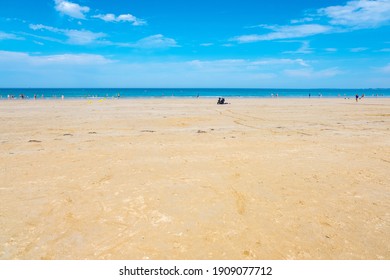 Atlantic Beach La Plage Des Rosaires, Plerin, Cotes DArmor, France