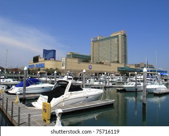 ATLANTIC CITY, NEW JERSEY - APRIL 20: Trump Marina Hotel In The Marina Section Of Atlantic City, On April 20, 2011. The Resort Opened In 1985 And Includes The 640 Slip Frank S. Farley State Marina.