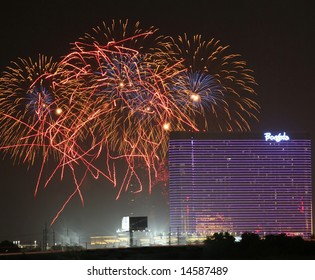 Atlantic City, New Jersey- July 4th Holiday Celebration At The Borgata Hotel And Casino.