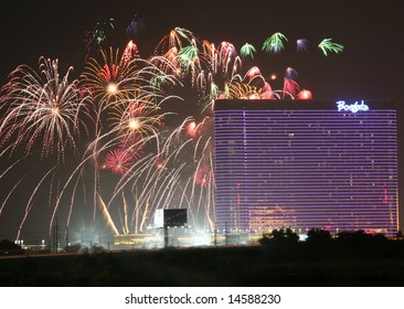 Atlantic City New Jersey- July 4th Holiday Celebration At The Borgata Hotel And Casino