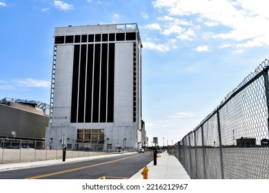 Atlantic City, New Jersey, USA -October 18, 2022: Former Location Of The Trump Plaza Hotel And Casino Which Was Demolished In 2021.