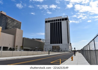 Atlantic City, New Jersey, USA -October 18, 2022: Former Location Of The Trump Plaza Hotel And Casino Which Was Demolished In 2021.