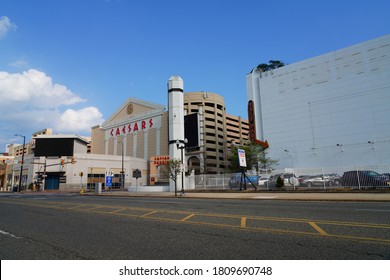 ATLANTIC CITY, NJ -4 SEP 2020- View Of The Old Trump Plaza Hotel And Casino In Atlantic City, New Jersey, United States. It Closed Permanently In 2014 After Bankruptcy.