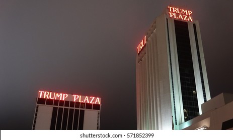 ATLANTIC CITY, NJ JUNE 12, 2014: Trump Plaza Casino And Hotel On June 12 2014 In Atlantic City, NJ